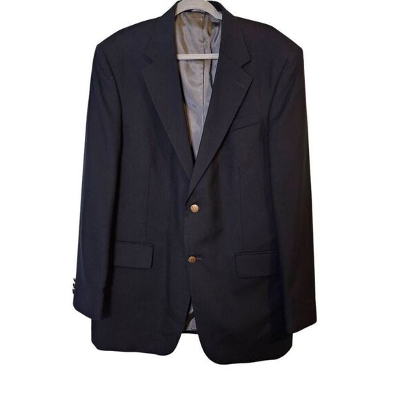 Oscar De La Renta mens black suit jacket. 44 R.